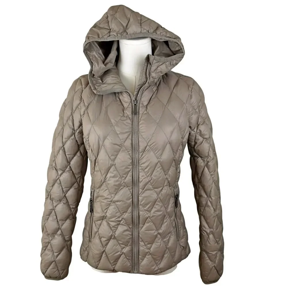 Michael Kors Nissy Packable Jacket  Hooded Down Fill PufferGoose